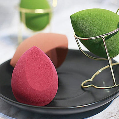 Amortals Starry Beauty Blender Set Makeup Powder Sponge Set 3 Sponges with Stand 4Pack