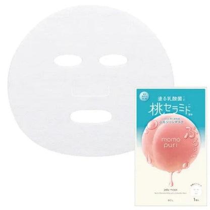 BCL Peach Lactobacillus Soften & Lightly Refreshing Jelly Mask Face Mask 4 Pieces X3Pack