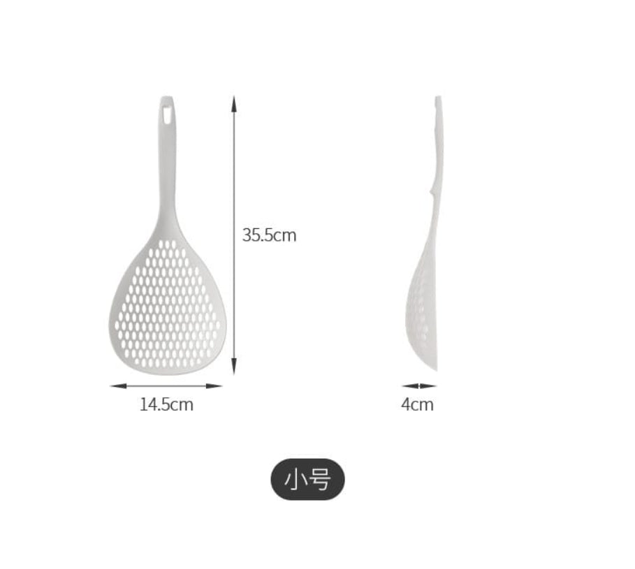 Fasola  PA High-Temperature Resistant Kitchen Skimmer Cooking Spoon with Holes for Skimming/Draining 35.5X14.5cm X2Pack