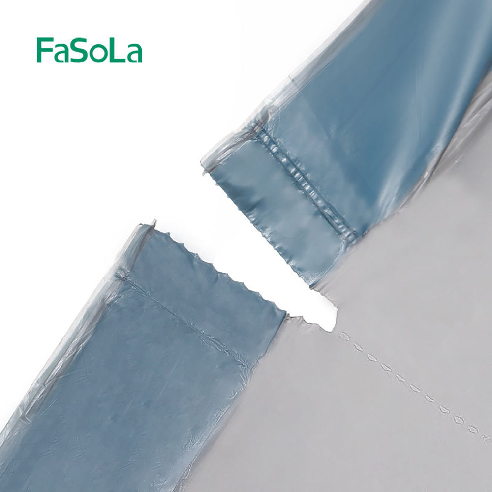 Fasola Free Shipping Disposable Drawstring Garbage Bag Kitchen Drawstring Trash Bags Silver Gray 15pcs*3 Rolls X2Pack