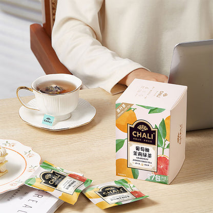 ChaLi Grapefruit Jasmine Green Tea Tea Bag 17.5g 7BagsX3Pack