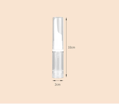 Fasola Transparent Airless Vacuum Pump Dispensing Bottle for Travel 5mlX6Pack