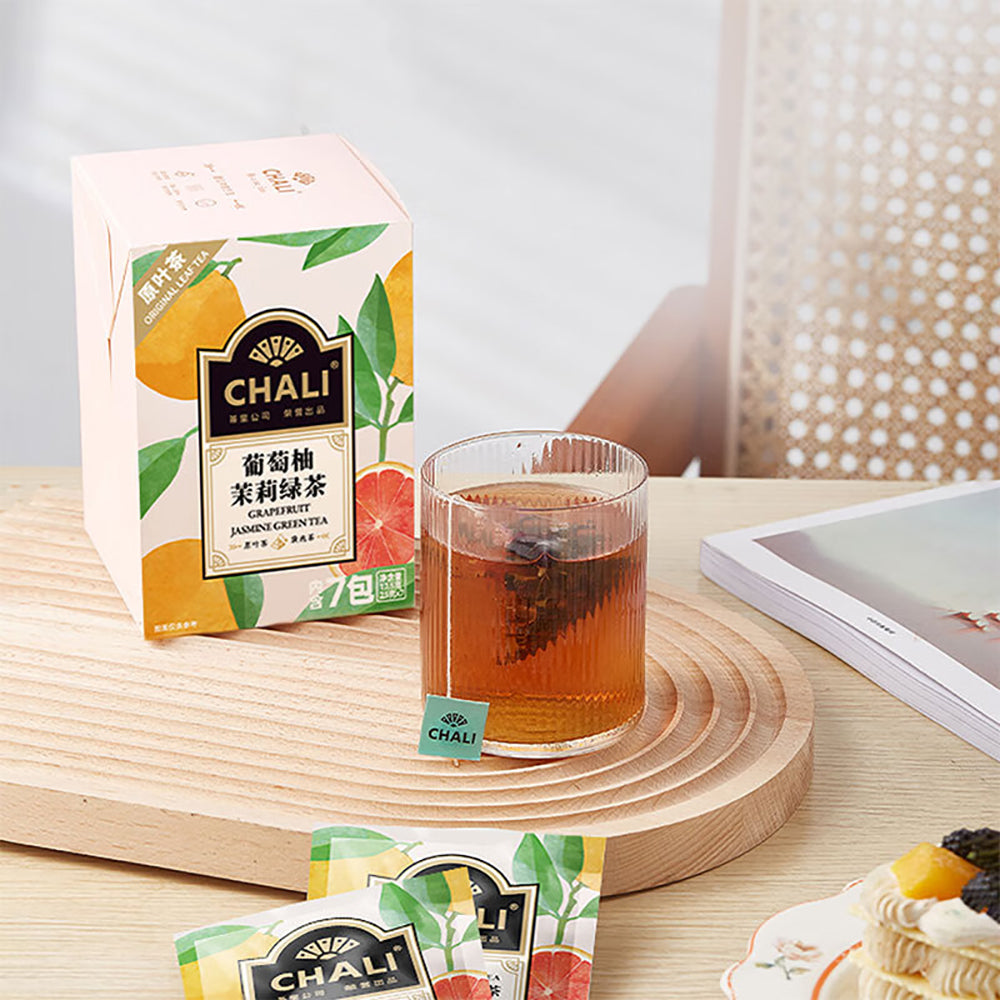 ChaLi Grapefruit Jasmine Green Tea Tea Bag 17.5g 7BagsX3Pack