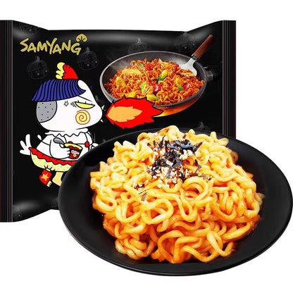 Samyang Extremely Spicy Chicken Flavor Buldak Ramen Dry Noodles 140g*5bag pack X2Pack