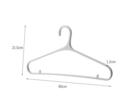 Fasola Japanese Heavy Duty Plastic Minimalist Hangers for Coats 5Pcs X4Pack