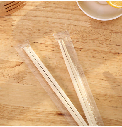 Fasola Individually Wrapped Premium Disposable Bamboo Chopsticks Sleeved and Separated 50Pairs X2Pack