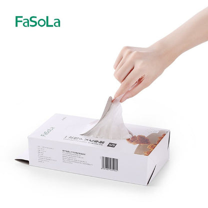 Fasola Medium Size Clear Vinyl Exam Gloves Disposable Medical Gloves Cleaning Gloves 100Pieces X 4Pack