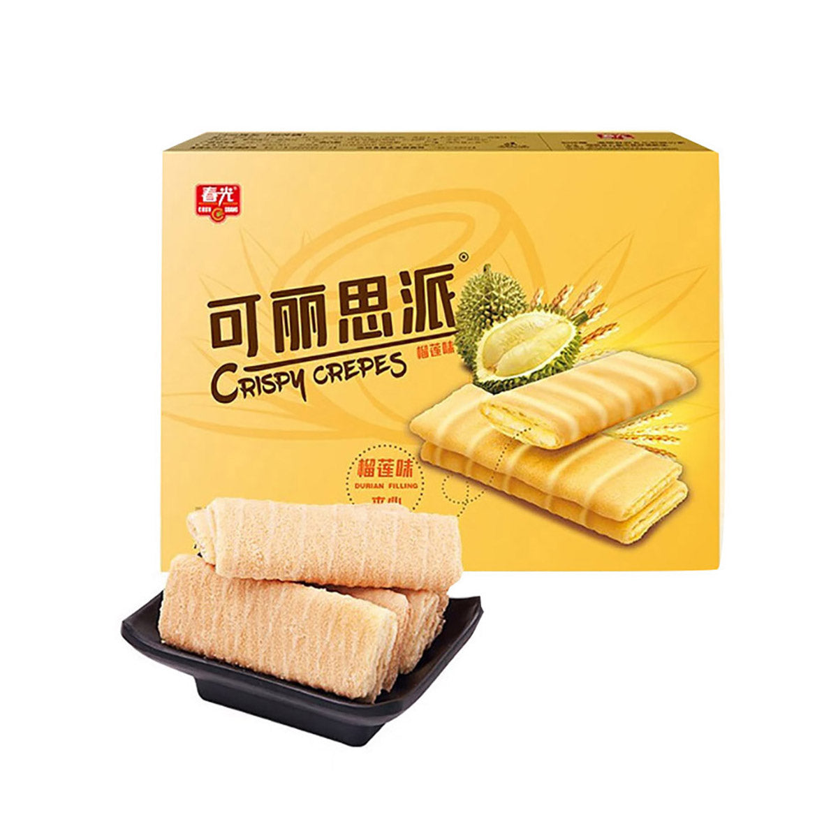 Chunguang-Crispy-Crepes-Durian-Flavor---100g-X3Pack-1