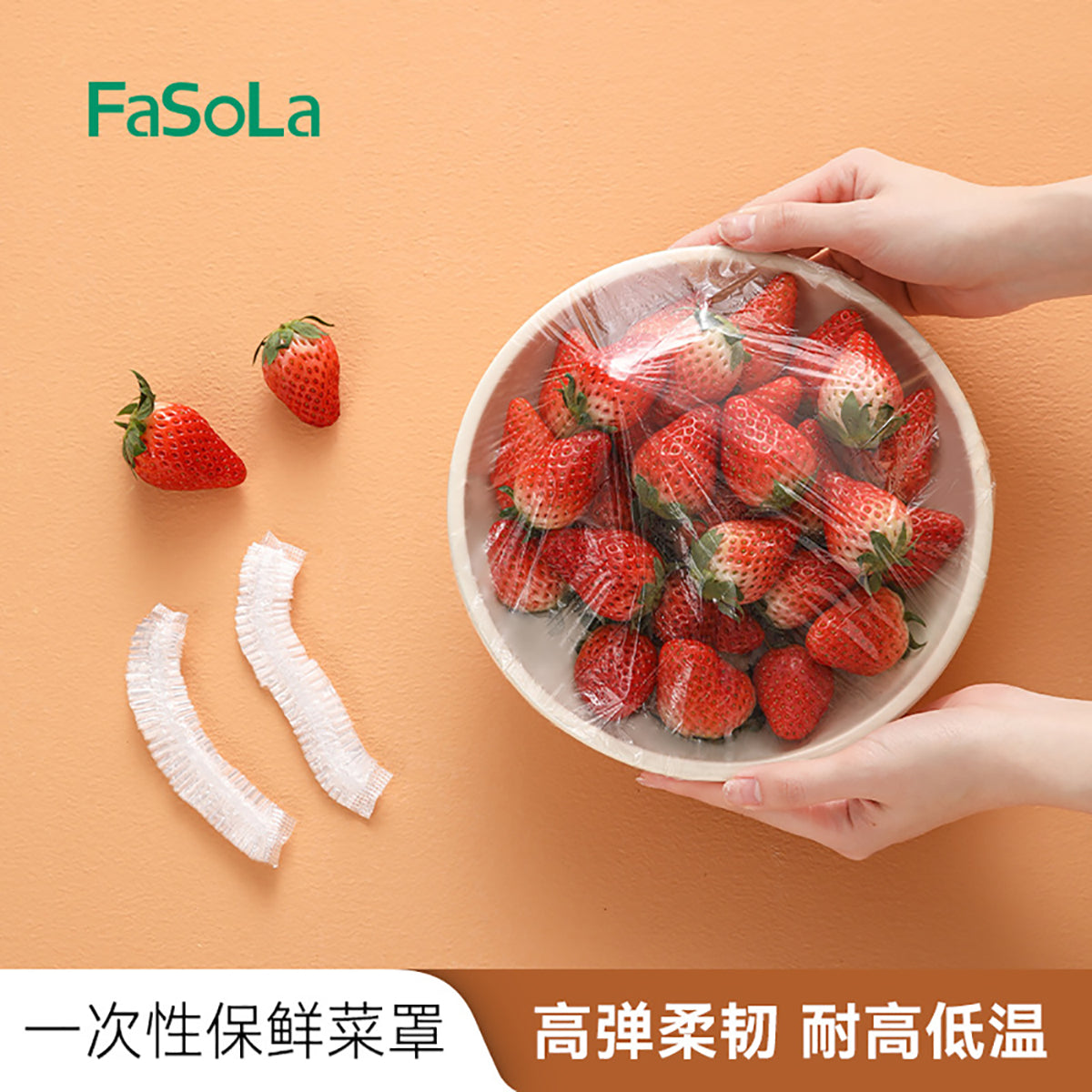 Fasola-Disposable-Antibacterial-Elastic-Food-Covers-Fresh-Keeping-Bags-Transparent-100-Pieces-X2Pack-1