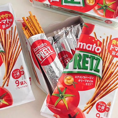 Glico Pocky Biscuit Stick Pretz Tomato Flavor 60gX4Pack