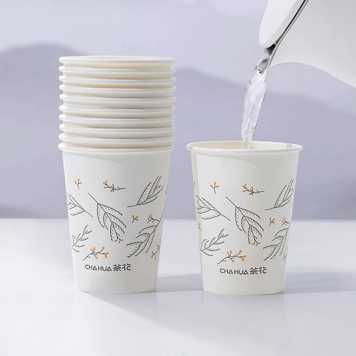 Chahua-Disposable-Medium-Wax-Free-Laminated-Paper-Cups-225ml-40-Pack-X2Pack-1