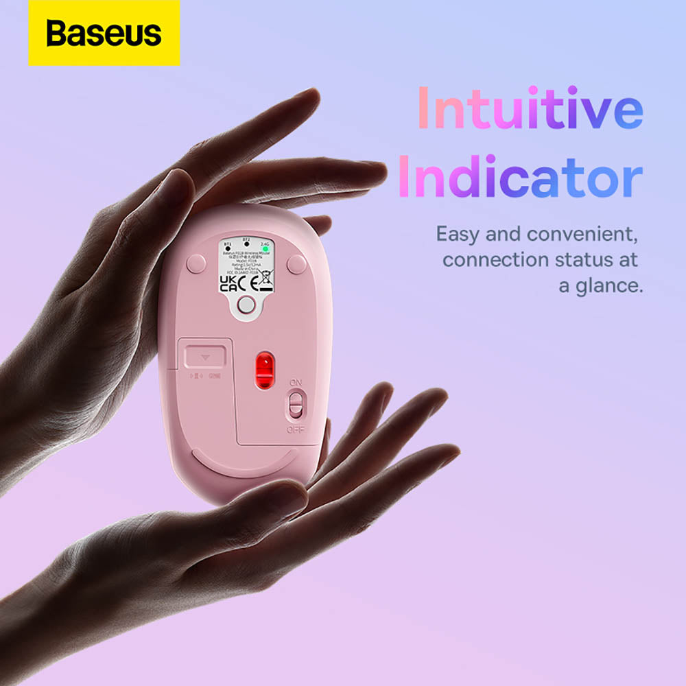 Baseus-Creator-Tri-Mode-Wireless-Mouse---Floating-Pink,-Overseas-Edition-X1Pack-1