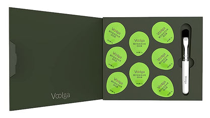 Voolga Glossy and Water Sense Green Dead Sea Mud Mask for Face and Body 8Pieces X2Pack