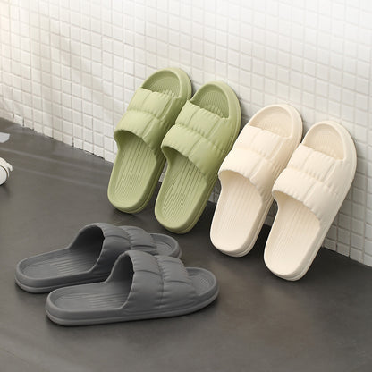 Fasola Size 41/42 Grey Anti-Slip Indoor Bathroom Shower Slipper Sandals for Men and Wowen 1Pair X 4Pack