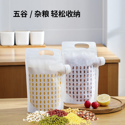 Fasola White Moisture Resistant Grain Storage Bags Rice Grain Storage Containers with Lids 16 X 25cm 16 X 25cm 5Pieces X4Pack