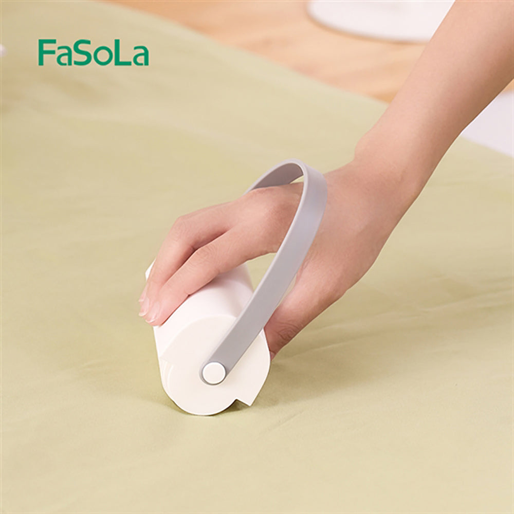 Fasola White Portable Lint Remover for Clothes Pet Hair Lint Roller with Refills 4.6X4.6X10cm 2Pieces X6Pack