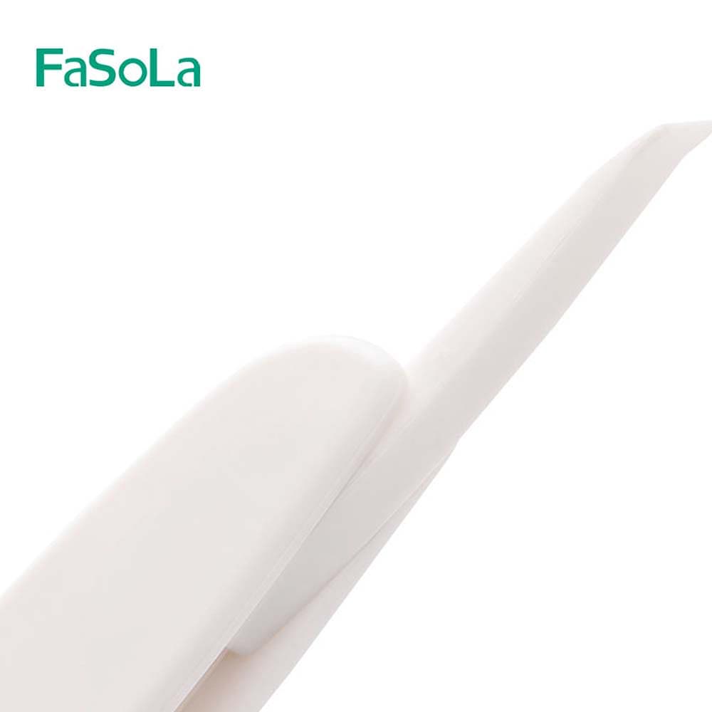 Fasola  Multifunctional 3-in-1 Cup Lid Gap Cleaning Brush Set Home Kitchen Cleaning Tools White 13.5*2.5*1.5cmX2Pack