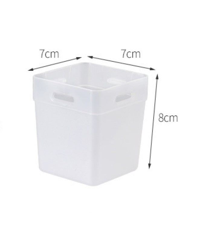 Fasola Refrigerator Organizer Box, Fridge Side Door Storage Containers Plastic Translucent 2pcs X2Pack