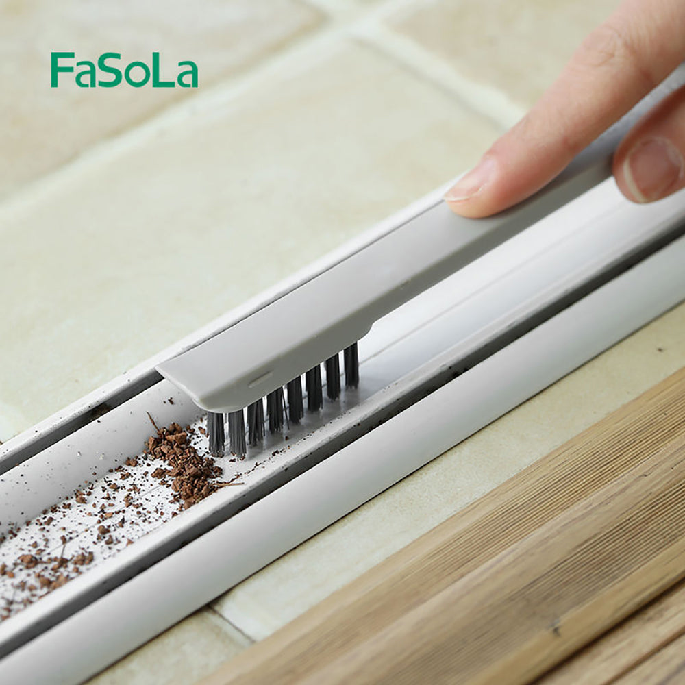 Fasola Multifunctional Window Glass Scrubber Squeegee with Rubber Head White 22*27cmX2Pack