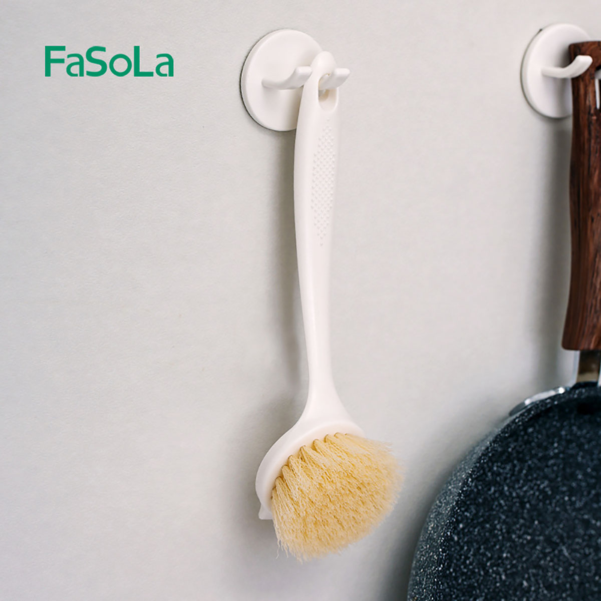 Fasola-Long-Handle-Soft-Bristle-Dish-Brush-Scrub-Brush-for-Pans-and-Pots-White-24cm-X2Pack-1