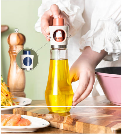 Robo Kitchen rotating dustproof oil spray bottle Finland Red 230ml