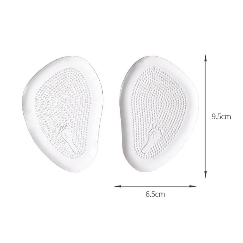 Fasola Thickened Anti Slip High Heel Forefoot Cushions Pads in Transparent 2Pairs 4Pack