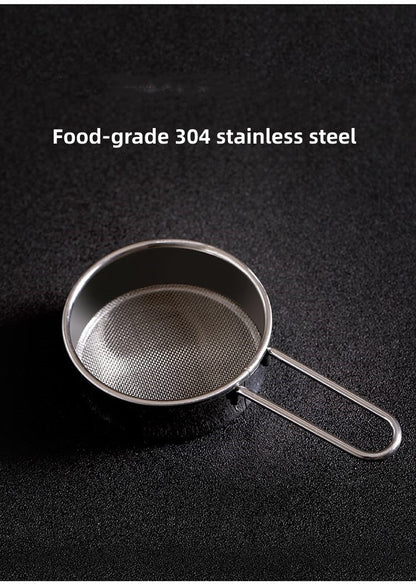 Fasola Kitchen Baking Stainless Steel Powdered Sugar Sieve Steel Native Color 11.5*6.5*2.3cmX2Pack