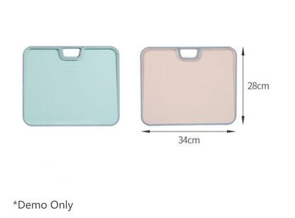 Fasola Pink Double-Sided Inclined Non-Slip Cutting Board Chopping Board 34X28cm X2Pack