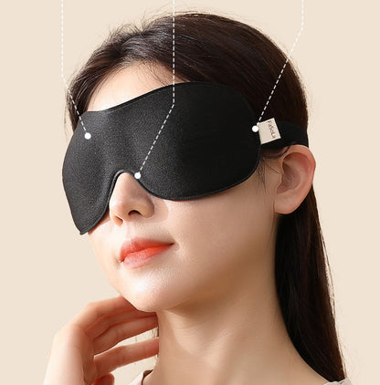 Fasola Black 3D Sleep Eye Mask for Men Women Sleep Mask for Side Sleeper 4Pack