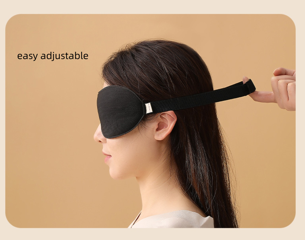 Fasola Black 3D Sleep Eye Mask for Men Women Sleep Mask for Side Sleeper 2Pack