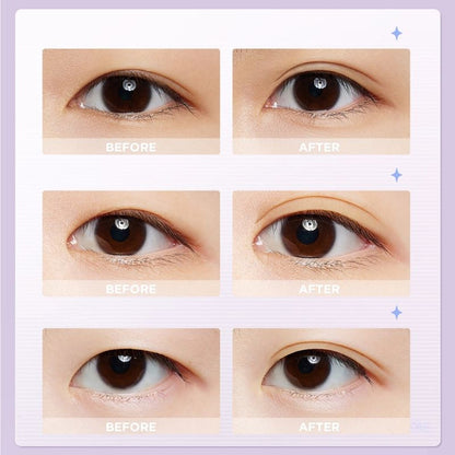 Everbab S Size Natural Invisible Double Eyelid Tape Sticker Suitable for Short Narrow Eye Shape 400pcs X4pack