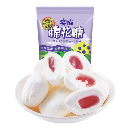 Hsu Fu Chi Marshmallow With Filling Grape Flavor 64g X6pack