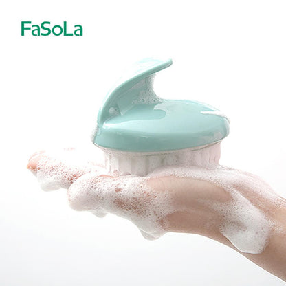 Fasola Home Dry and Wet Usage Deep Clean Hair Washing Massage Brush Clear Brush 9*8*8cmX2Pack