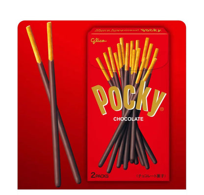 Glico Pocky Chocolate Flavored Cookie Bars Biscuit Stick 72gX4Pack