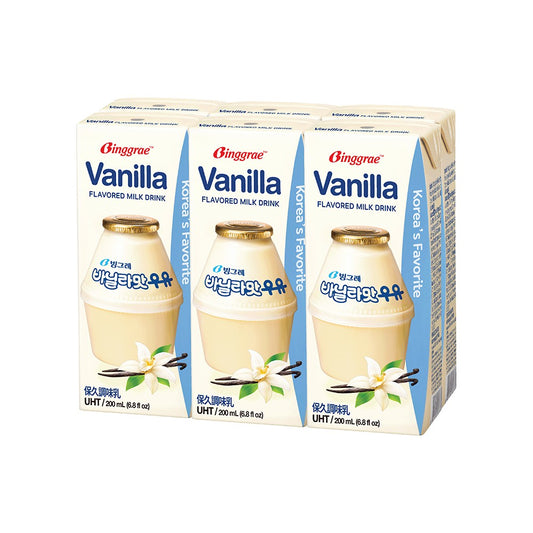 Binggrae-Vanilla-Milk-Drink-200ml*6-Pack-X1Pack-1