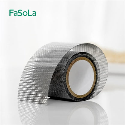 Fasola Home Roll Window Screen Hole Repair Patch Gray 5*200cmX2Pack