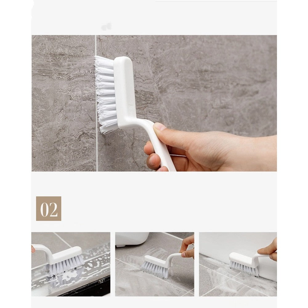 Lifease Crevice Gap Cleaning Brush with Handle Bathroom Brush X4Pack