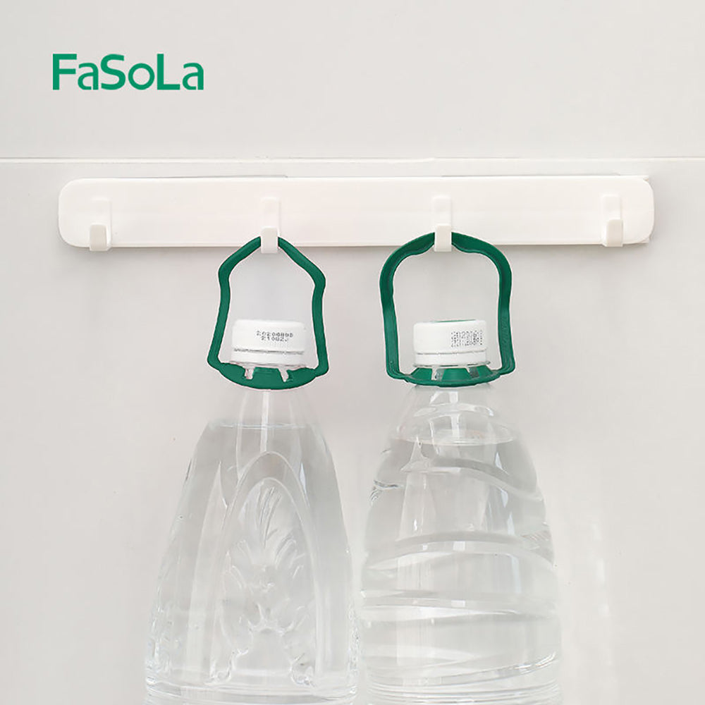 Fasola Adhesive Wall mounted Gap Slide Hook Clothes Rack Kitchen Hanger White 26.5*4*3cmX2Pack