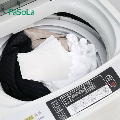 Fasola Laundry Anti-cross-dyeing Anti staining Color Absorbent Sheet White 11*26cm 30pcs X2Pack