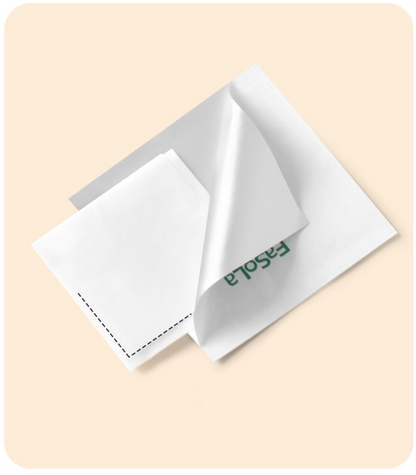 Fasola Individually Wrapped Disposable Eyeglass Lens Cleaning Wipes White 6*12cm 100pcs X2Pack