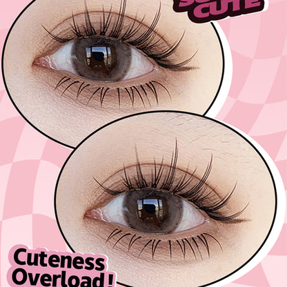 Lishu Reusable Natural False Eyelashes Eye Lashes Long Version Comic Style 2pack