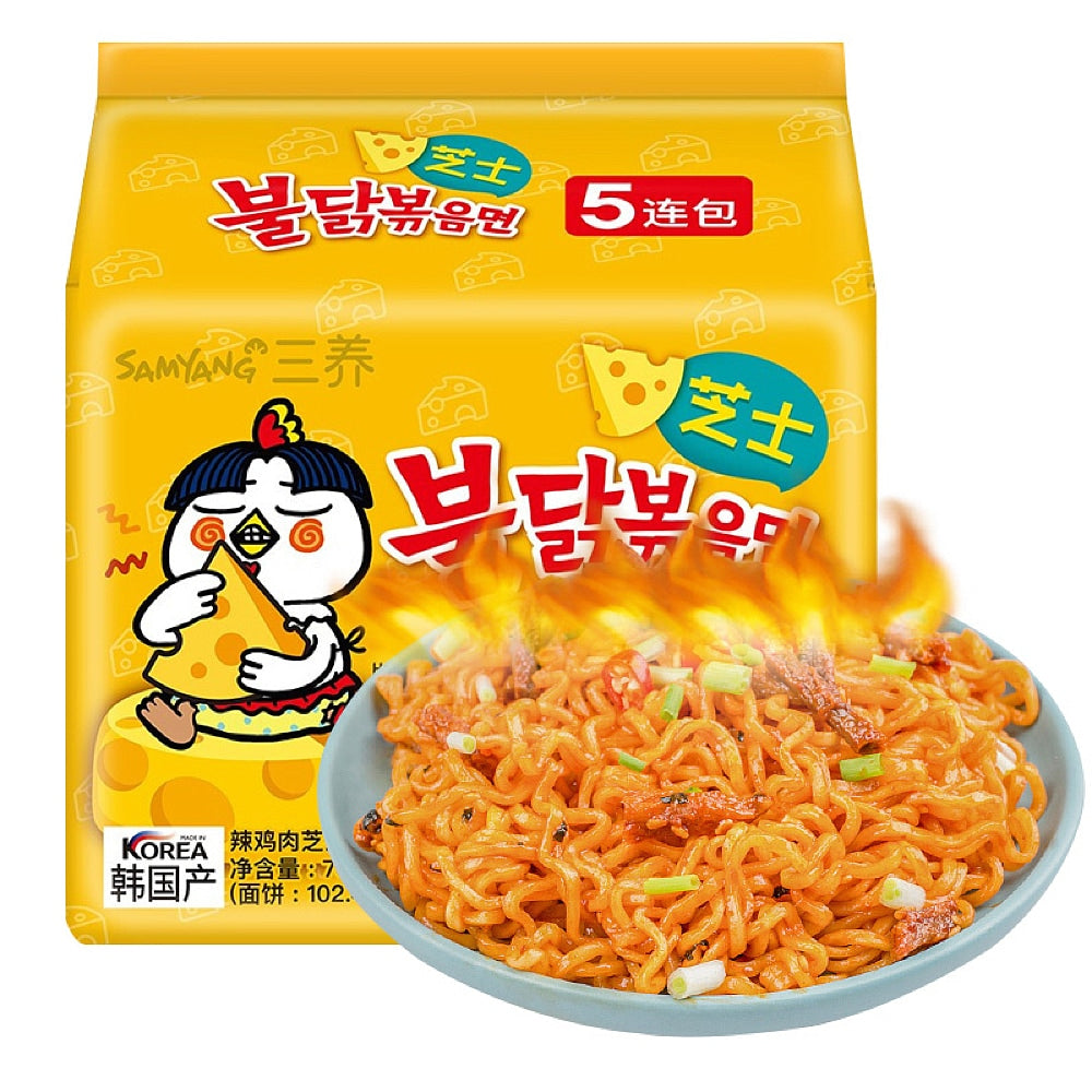 Samyang Spicy Turkey Noodles with Cheese 140g*5bag pack X4Pack