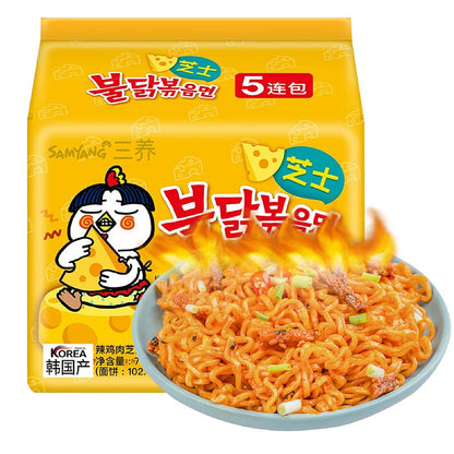 Samyang Spicy Turkey Noodles with Cheese 140g*5bag pack X4Pack