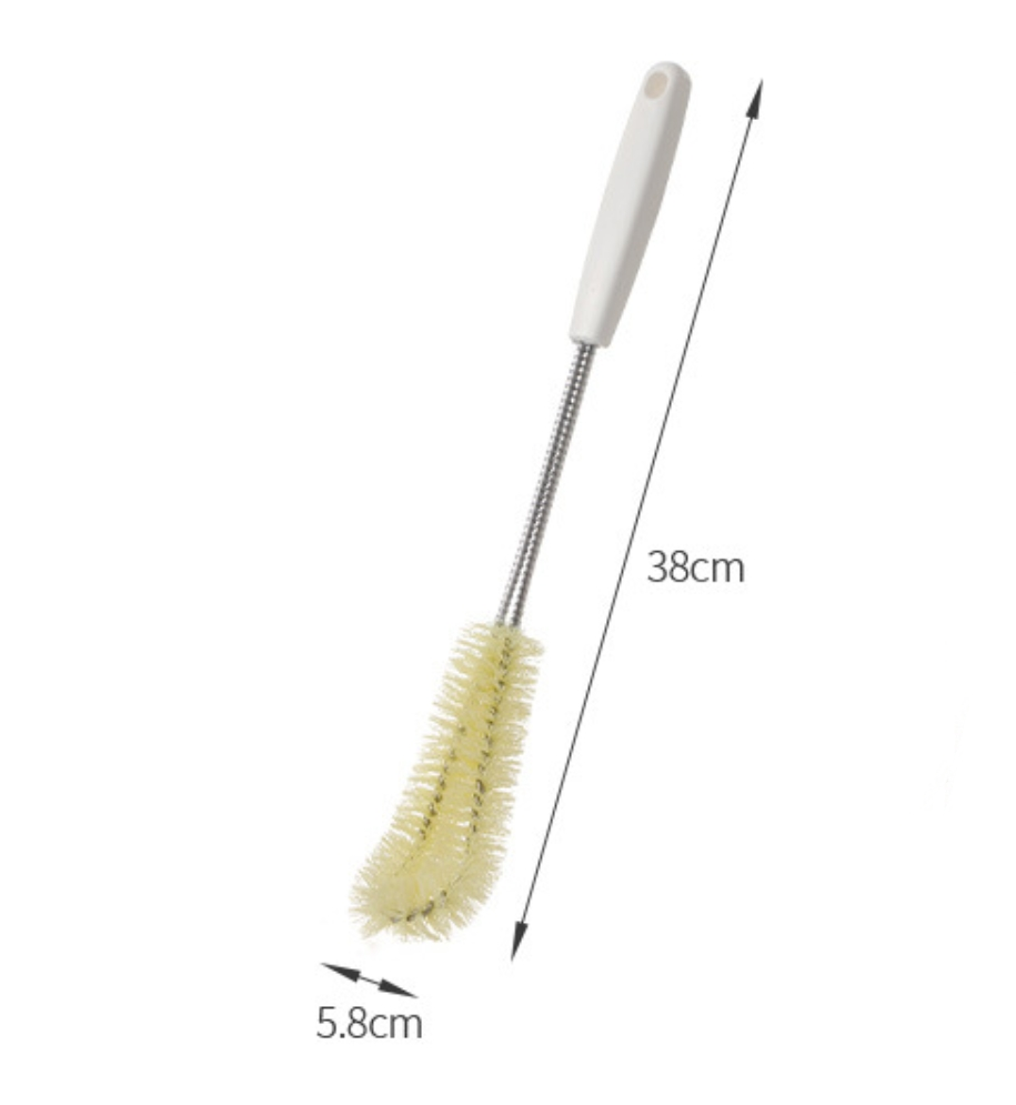 Fasola Curved Bottle Cleaner Long Handle Cup Brush Cleaning Brush 38X5.8cm 2Pack