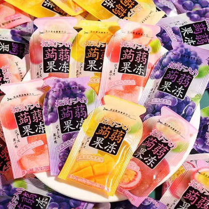 Orihiro konjac fruit jelly three flavors white peach mango jumbo 24pcs per bag 480g