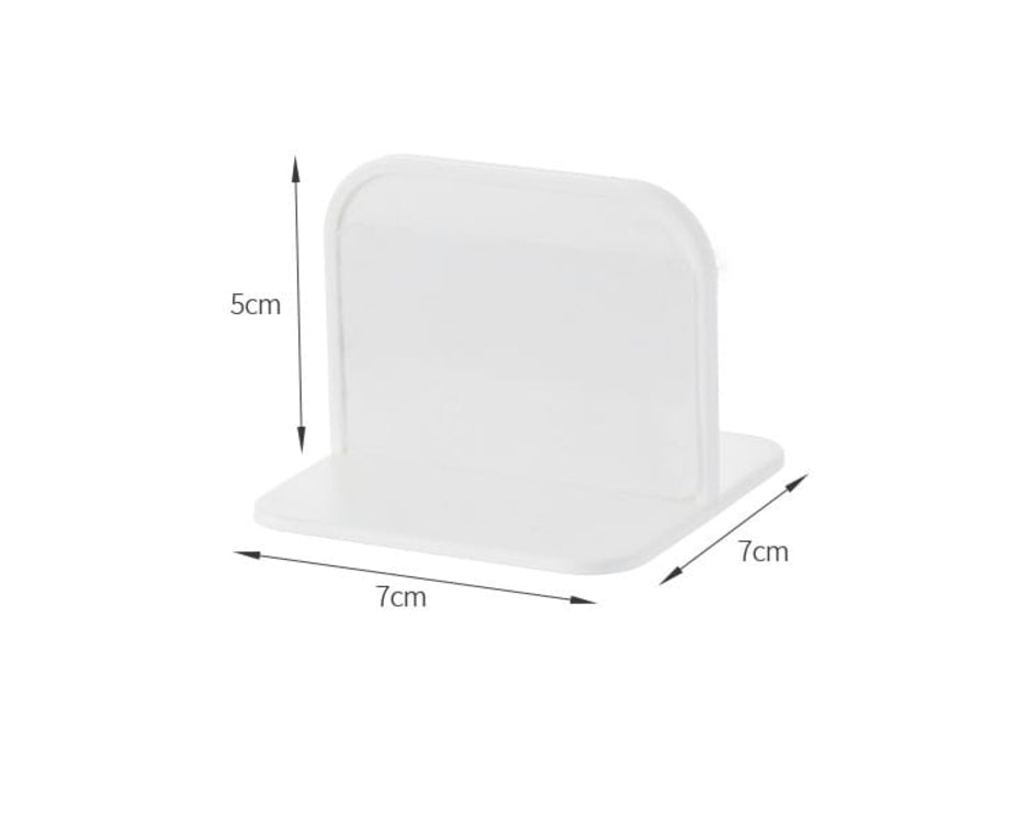 Fasola White AntiTip Adhesive No Drill Furniture Wall Anchor for Baby Proofing 7 X 7 X 5.5 cm X2Pack