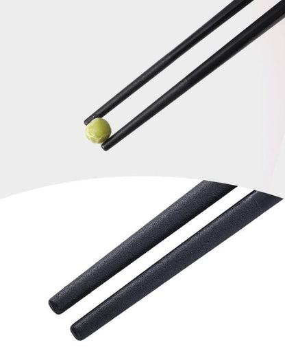 Fasola Japanese Style Mixed Colors Non-slip Reusable Safe Heat Resistant Alloy Chopsticks Chop Sticks 5PairsX2Pack