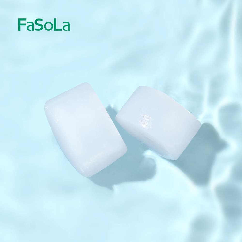 Fasola Soft Noise Cancelling Silicone Wax Earplugs Ear Plugs for Sleeping in White 6Pieces X4Pack