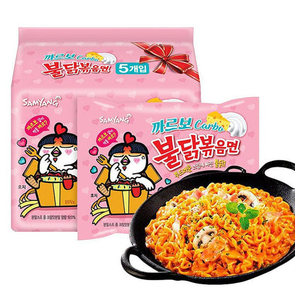 Samyang Creamy Spicy Turkey Noodles 130g*5bag pack X2Pack