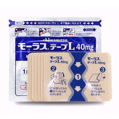 Hisamitsu Japan Salonpas Pain Relieving Patches for Neck Shoulder and Back 7 Patches/Bag X4Pack